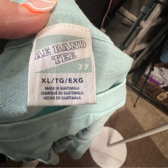 American Eagle Outfitters Blue Short Sleeve Tee with Graphic Print - Picture 4 of 5